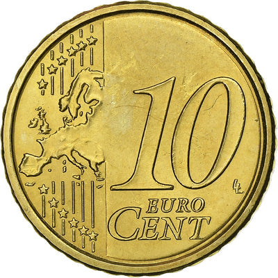 Italie, 
            
               10 Euro Cent, 
            
               2008