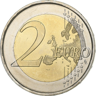 Espagne, 
            
               2 Euro, 
            
               30 ans   Drapeau européen