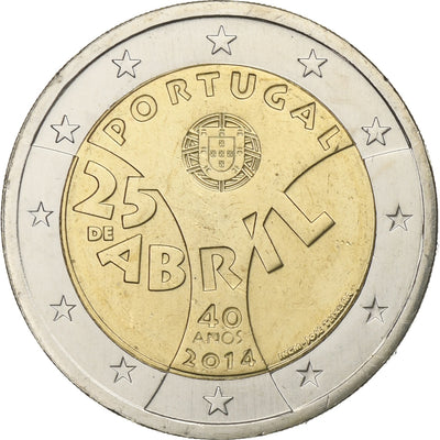 Portugal, 
            
               2 Euro, 
            
               Revolution Oeillets