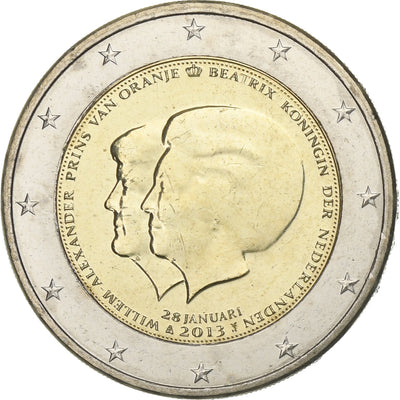 Pays-Bas, 
            
               2 Euro, 
            
               Abdication de la Reine Béatrix