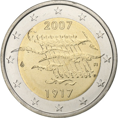 Finlande, 
            
               2 Euro, 
            
               90th Anniversary of Independence