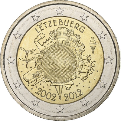 Luxembourg, 
            
               2 Euro, 
            
               10 years euro