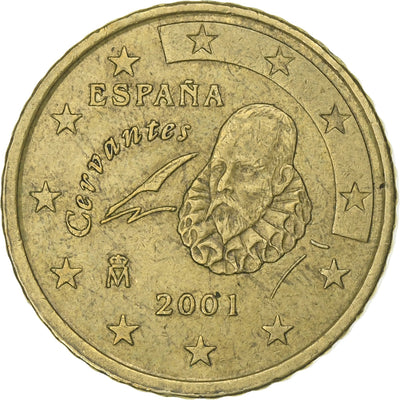 Espagne, 
            
               50 Euro Cent, 
            
               2001