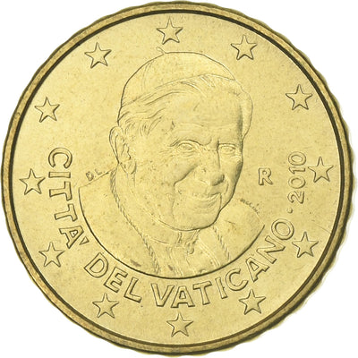 Cité du Vatican, 
            
               Benedict XVI, 
            
               10 Euro Cent