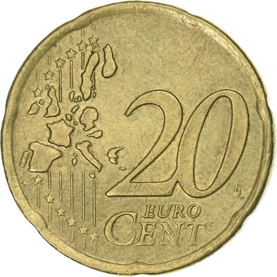 Grèce, 
            
               20 Euro Cent, 
            
               2002