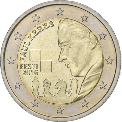 Estonia, 
            
               2 Euro, 
            
               Paul Keres