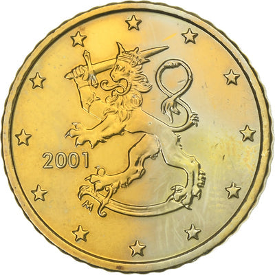 Finlande, 
            
               50 Euro Cent, 
            
               2001