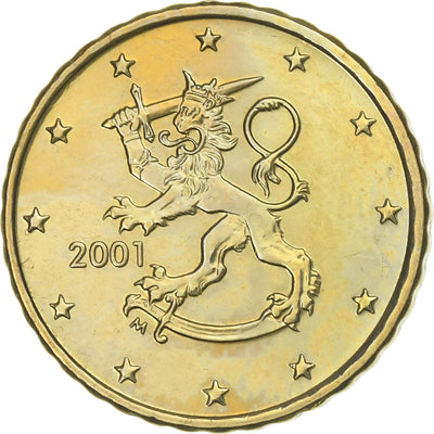 Finlande, 
            
               10 Euro Cent, 
            
               2001