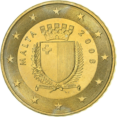 Malte, 
            
               50 Euro Cent, 
            
               2008