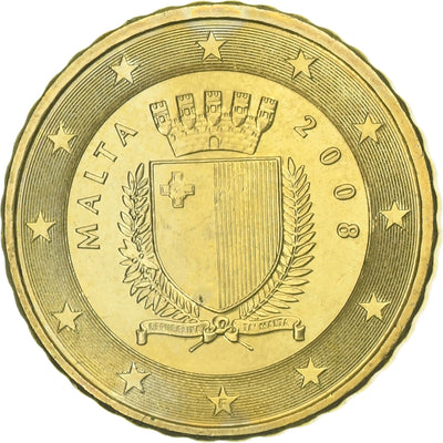 Malte, 
            
               10 Euro Cent, 
            
               2008