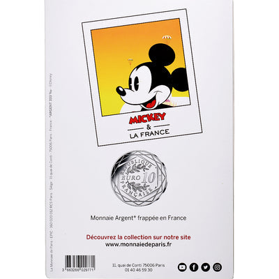 France, 
            
               10 Euro, 
            
               Mickey Libre comme l'air