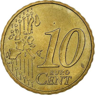 France, 
            
               Rainier III, 
            
               10 Euro Cent