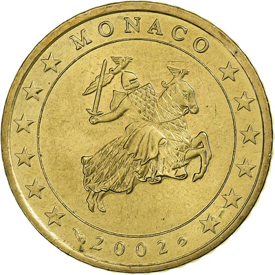 France, 
            
               Rainier III, 
            
               50 Euro Cent