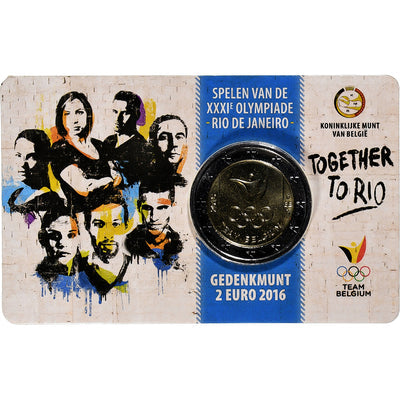 Belgique, 
            
               2 Euro, 
            
               Summer Olympics Rio de Janeiro