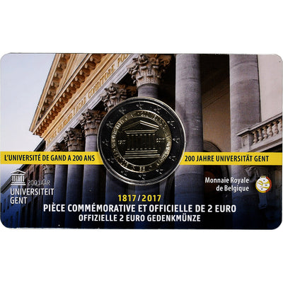 Belgique, 
            
               2 Euro, 
            
               200 ans de l'Université de Gand