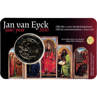 Belgique, 
            
               2 Euro, 
            
               Jan Van Eyck