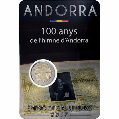 Andorre, 
            
               2 Euro, 
            
               100 ans de l'hymne national