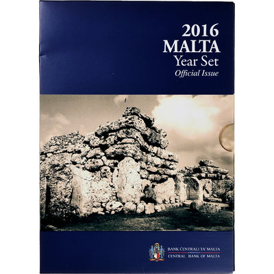 Malte, 
            
               Set 1 ct. - 2 Euro + 2€, 
            
               Ġgantija Temples