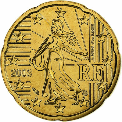 France, 
            
               20 Euro Cent, 
            
               BU