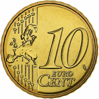 France, 
            
               10 Euro Cent, 
            
               BU