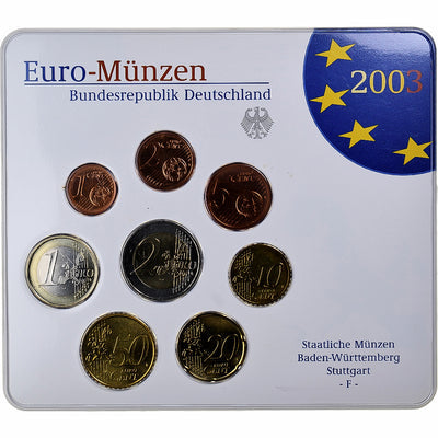 Allemagne, 
            
               Set 1 ct. - 2 Euro, 
            
               Coin card.FDC