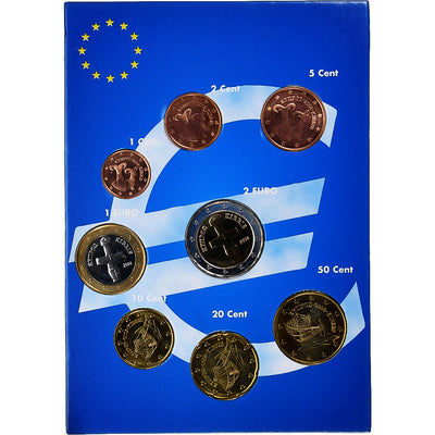 Chypre, 
            
               Set 1 ct. - 2 Euro, 
            
               euro set