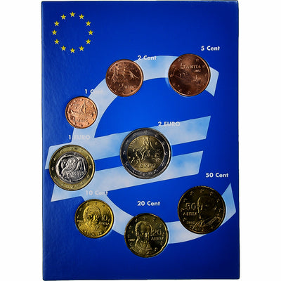 Grèce, 
            
               Set 1 ct. - 2 Euro, 
            
               euro set