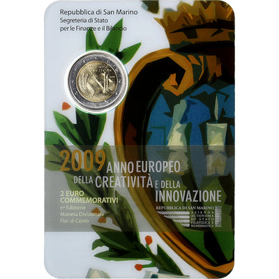 Saint Marin , 
            
               2 Euro, 
            
               European Year of Creativity and Innovation