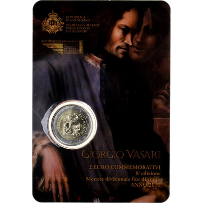 Saint Marin , 
            
               2 Euro, 
            
               Giorgio Vasari