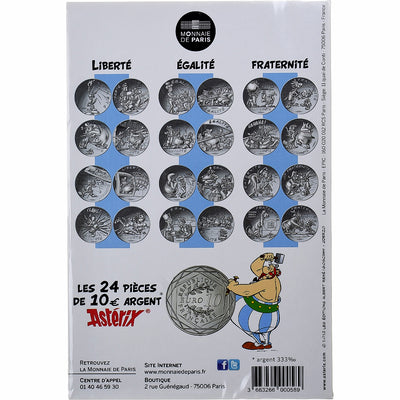 France, 
            
               10 Euro, 
            
               Astérix Fraternité (Astérix et les Normands)