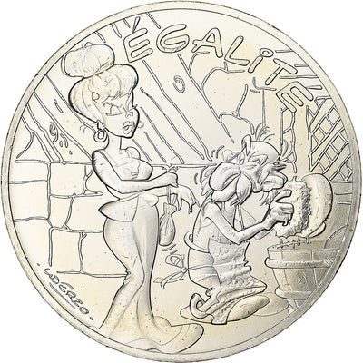 France, 
            
               10 Euro, 
            
               Astérix Égalité (La zizanie)