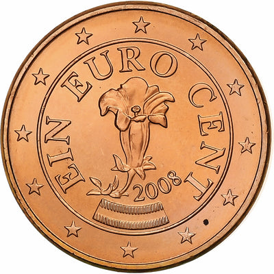 Autriche, 
            
               Euro Cent, 
            
               2008