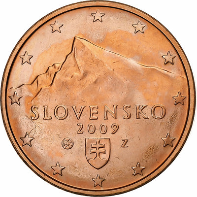 Slovaquie, 
            
               5 Euro Cent, 
            
               2009