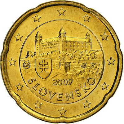 Slovaquie, 
            
               20 Euro Cent, 
            
               2009