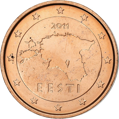 Estonie, 
            
               2 Euro Cent, 
            
               2011