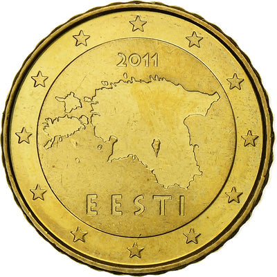 Estonie, 
            
               10 Euro Cent, 
            
               2011