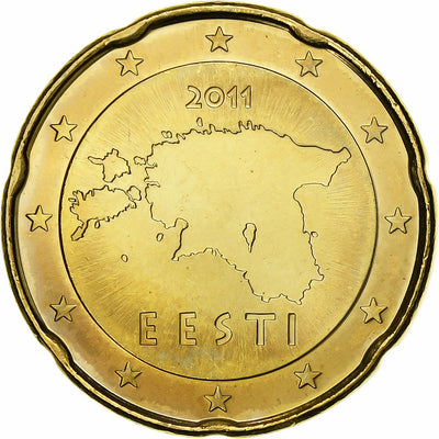 Estonie, 
            
               20 Euro Cent, 
            
               2011