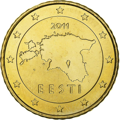 Estonie, 
            
               50 Euro Cent, 
            
               2011