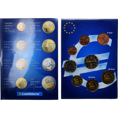 Chypre, 
            
               Set 1 ct. - 2 Euro, 
            
               2002