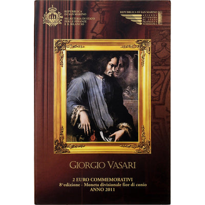 Saint Marin , 
            
               2 Euro, 
            
               Giorgo Vasari