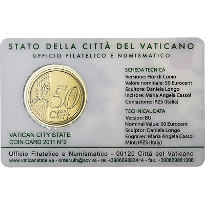 Vatican, 
            
               Benedict XVI, 
            
               50 Euro Cent