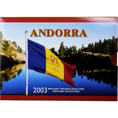 Andorre, 
            
               Set 1c. to 1€, 
            
               BU