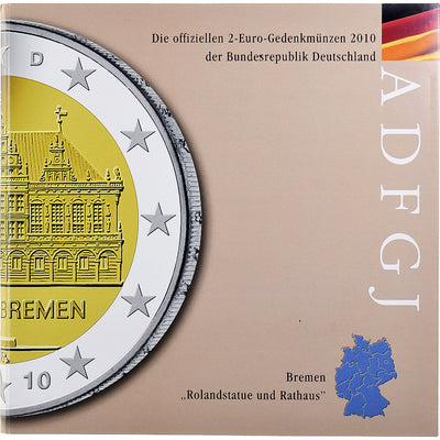 Allemagne, 
            
               2€ x 5, 
            
               Bremen