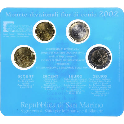 Saint Marin , 
            
               20 Cents to 2€, 
            
               FDC