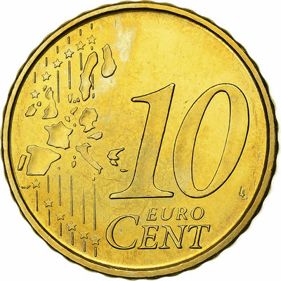 Espagne, 
            
               10 Euro Cent, 
            
               BU