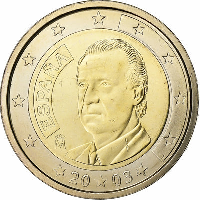 Espagne, 
            
               2 Euro, 
            
               BU