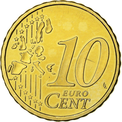 Finlande, 
            
               10 Euro Cent, 
            
               1999