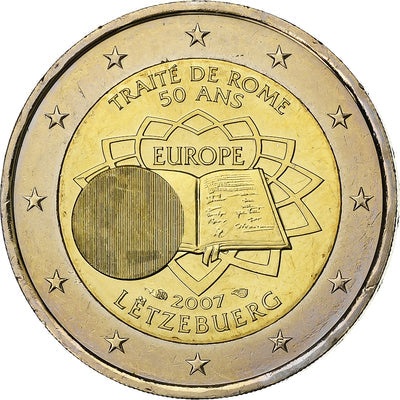 Luxembourg, 
            
               2 Euro, 
            
               Traité de Rome