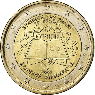 Grèce, 
            
               2 Euro, 
            
               Traité de Rome