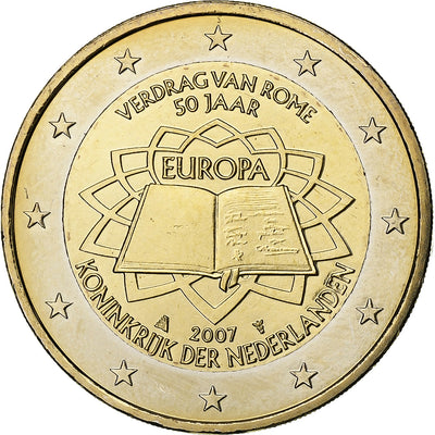 Pays-Bas, 
            
               2 Euro, 
            
               Traité de Rome